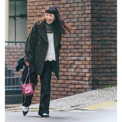 TICCA(ティッカ)のミックスツイードピーコート通販 | 集英社HAPPY PLUS