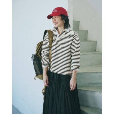 12closet(トゥエルブクローゼット)の【洗える】ラガーシャツ風トップス