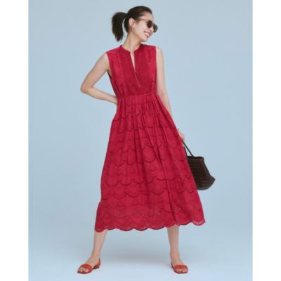 ne Quittez pas(ヌキテパ)のCOTTON VOILE DOT HEMLA NO SLEEVE DRESS