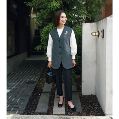 ���f���g���F164cm/�`���R�[���O���[/�t���[/�@LEE�f��