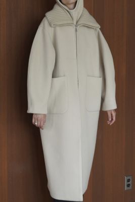 CLANE(クラネ)のRIB COLLAR WOOL LONG COAT通販 | mirabella（ミラベラ