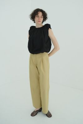 クラネ CLANE W FACE SLEEVELESS 試着のみ、新品、美品 CLANE(クラネ)｜W FACE SLEEVELESS RIBBON TOPS/ブラウス/WHITE