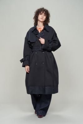 MALAMUTE pleated trench coat