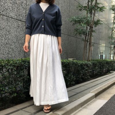 E by eclat(イーバイエクラ)のとろみリネンギャザースカート通販