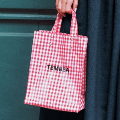 TEMBEA(テンベア)のPAPER TOTE SMALL GINGHAM通販 | 集英社HAPPY PLUS STORE