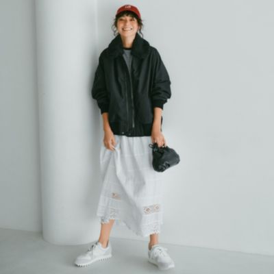 集英社HAPPY PLUS STORE12closet（トゥエルブクローゼット）/【洗える】コットンレーススカート