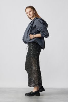 【下げ札付未使用】CINOH(チノ)FRINGE KNIT SKIRT　38 セール】FRINGE KNIT SKIRT（スカート）｜CINOH（チノ）の