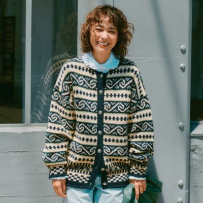 Shinzone FAIR ISLE KNIT CARDIGAN