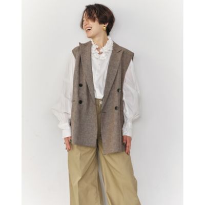 値下げ⭐︎未使用サクラSACRA カーキ ウールジレ ベスト 38定価51700円 値下げ⭐︎未使用サクラSACRA カーキ ウールジレ ベスト 38定価