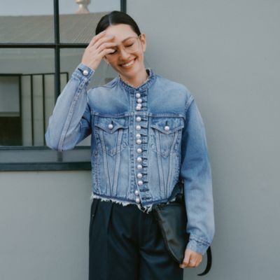 CINOH(チノ)のDENIM PEARL BUTTON JACKET通販 | 集英社HAPPY PLUS STORE