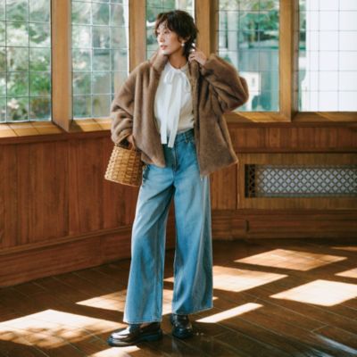 MADISONBLUE(マディソンブルー)のWIDE LEG BAGGY PT DENIM通販