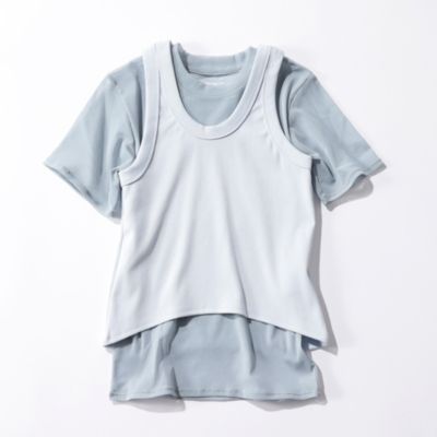 JANE SMITH(ジェーンスミス)のSHORT SLEEVE WITH TANK LAYERED
