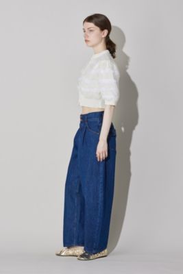 MUVEIL(ミュベール)のオーガンジーチュールカーディガン通販