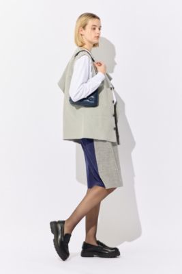 【超美品】marge tokyo Beading short gilet MARGE(マージ)のSingle breasted ruffle gilet通販 | mirabella