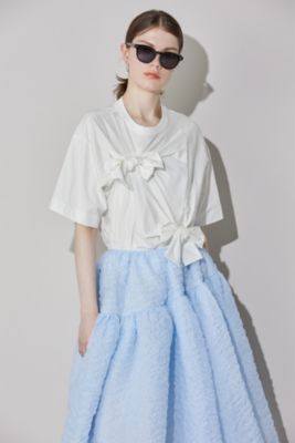 【CECILIE BAHNSEN】ROSIE スカート ROSIE | SKIRT QUILTED COTTON BLACK