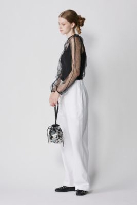 AMOMENTO(アモーメント)のSHEER LACE MOCK NECK TOP通販 | mirabella 