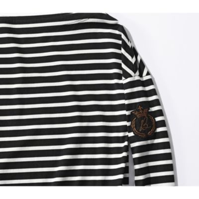 MADISONBLUE(マディソンブルー)のBOAT NECK L／S TEE BORDER通販