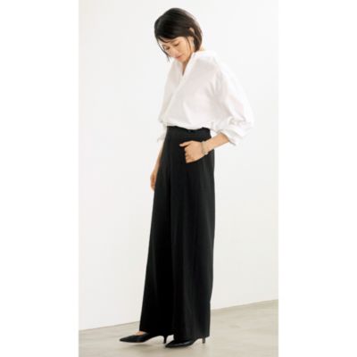 自信をもってはきこなせる　大人のための理想のパンツ　優美なセミワイドパンツ