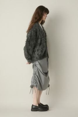 BLAMINK(ブラミンク)のカシミヤファー7GVネックカーディガン通販