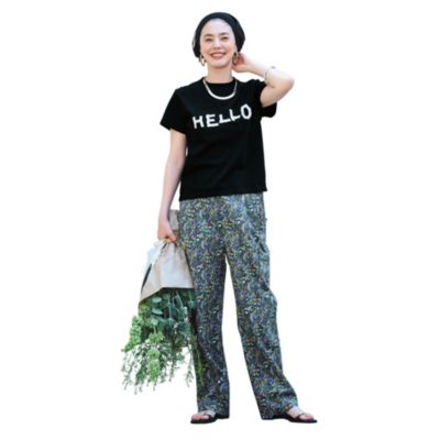 hitomi@☆リバティ生地使用のガウチョパンツ☆ザ・コレクター 12closet(トゥエルブクローゼット)の【洗える】リバティプリントタック
