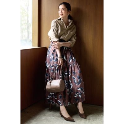 SACRA サクラ BRUSH PAINTINGSKIRT 36サイズ SACRA(サクラ)のPAINTING FLORA スカート通販 | 集英社HAPPY PLUS STORE