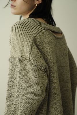 SALE／82%OFF】 CLANE W FACE CUT NECK WIDE KNIT TOPS