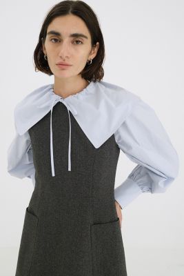CLANE(クラネ)のBIG COLLAR DRAWSTRING BLOUSE通販 | mirabella