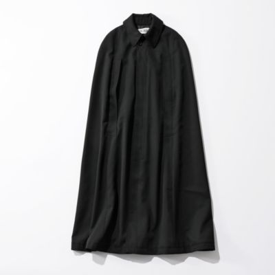 INSCRIRE Wool Gabardine Cape Coat