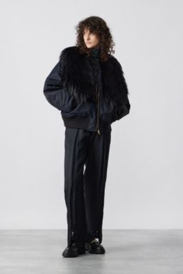 TOGA PULLA Fur zip blouson