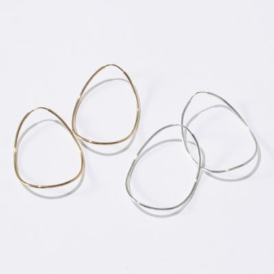 アクセサリー BAR JEWELLERY CONTOUR EARRINGS Contour Earrings | Silver | BAR Jewellery