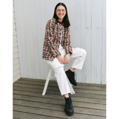MADISONBLUE マディソンブルー ホワイト サルエルパンツ 00 MADISONBLUE / マディソンブルー】ウールレーヨン サルエル