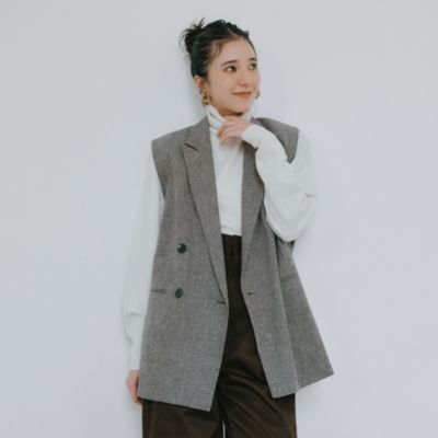 SACRA ジレ　ベスト　LINEN COTTON CHAMBRAY SACRA(サクラ)のLINEN COTTON CHAMBRAY通販 | 集英社HAPPY PLUS STORE
