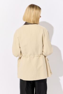 BLAMINK(ブラミンク)のコットンリネンジップブルゾン通販 | mirabella