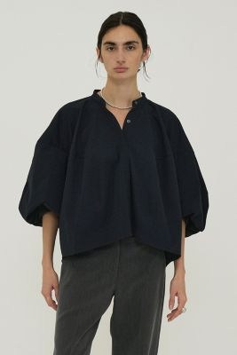 CLANE(クラネ)のVOLUME SELEEVE STAND NECK SHIRT通販 | LEEマルシェ