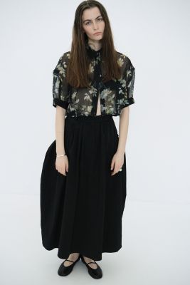 トップス clane SHEER FLOWER SHORT SLEEVE SHIRTS SHEER FLOWER SHORT SLEEVE SHIRTS｜TOPS(トップス)｜CLANE