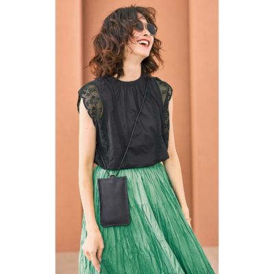 今年っぽくてつけやすいサングラス＆携帯も入るレザーポーチのセット　【Marisol別注】サングラス＋マルチポーチ