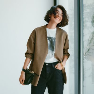 SINME(シンメ)のノーカラージャケット通販 | 集英社HAPPY PLUS STORE