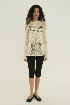 CLANE(クラネ)のBACK OPEN CROCHET KNIT TOPS通販 | 集英社HAPPY