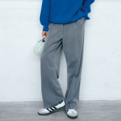 CellarDoor セラドール ツータック トラウザーズ グレー ライト CellarDoor セラドール ツータック トラウザーズ グレー ライト