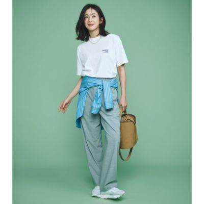 立体的なゆるシルエットが最旬　【接触冷感】【洗える】タック入りカーヴィーパンツ