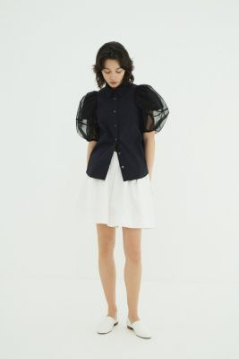 CLANE(クラネ)のTULLE LAYERED SLEEVE SHIRTS通販 | 集英社HAPPY PLUS