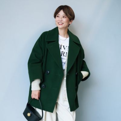 ほぼ新品*IENA 2wayメルトンウールフーデッドコクーンコート（本気で  