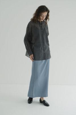 CLANE(クラネ)のHIGE WAIST STRAIGHT SATIN SKIRT通販