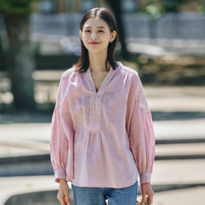 ne Quittez pas(ヌキテパ)のCOTTON LINEN LACE BLOUSE通販 | 集英社