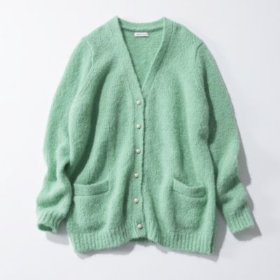 MADISONBLUE BIG CARDIGAN GREEN 01 - カーディガン