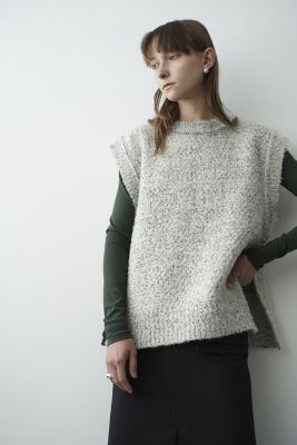 CLANE(クラネ)のSIDE ZIP TWEED KNIT VEST通販 | 集英社HAPPY PLUS STORE