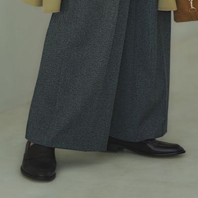ひとつは手にしたい本格ローファー。上品ブラウンから始めてみても　【Marisol別注】ぺニーローファー