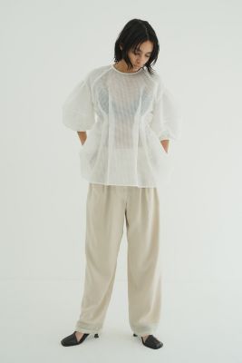 CLANE(クラネ)のSHEER PLAID VOLUME SLEEVE TOPS通販 | 集英社