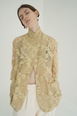ジャケット・アウター CLANE FLOWER SHEER JACQUARD JACKET FLOWER SHEER JACQUARD JACKET（その他アウター）｜CLANE