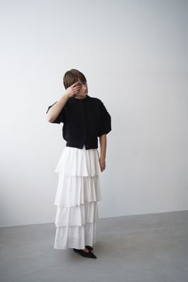 CLANE(クラネ)の3D DOT HALF SLEEVE KNIT CARDIGAN通販